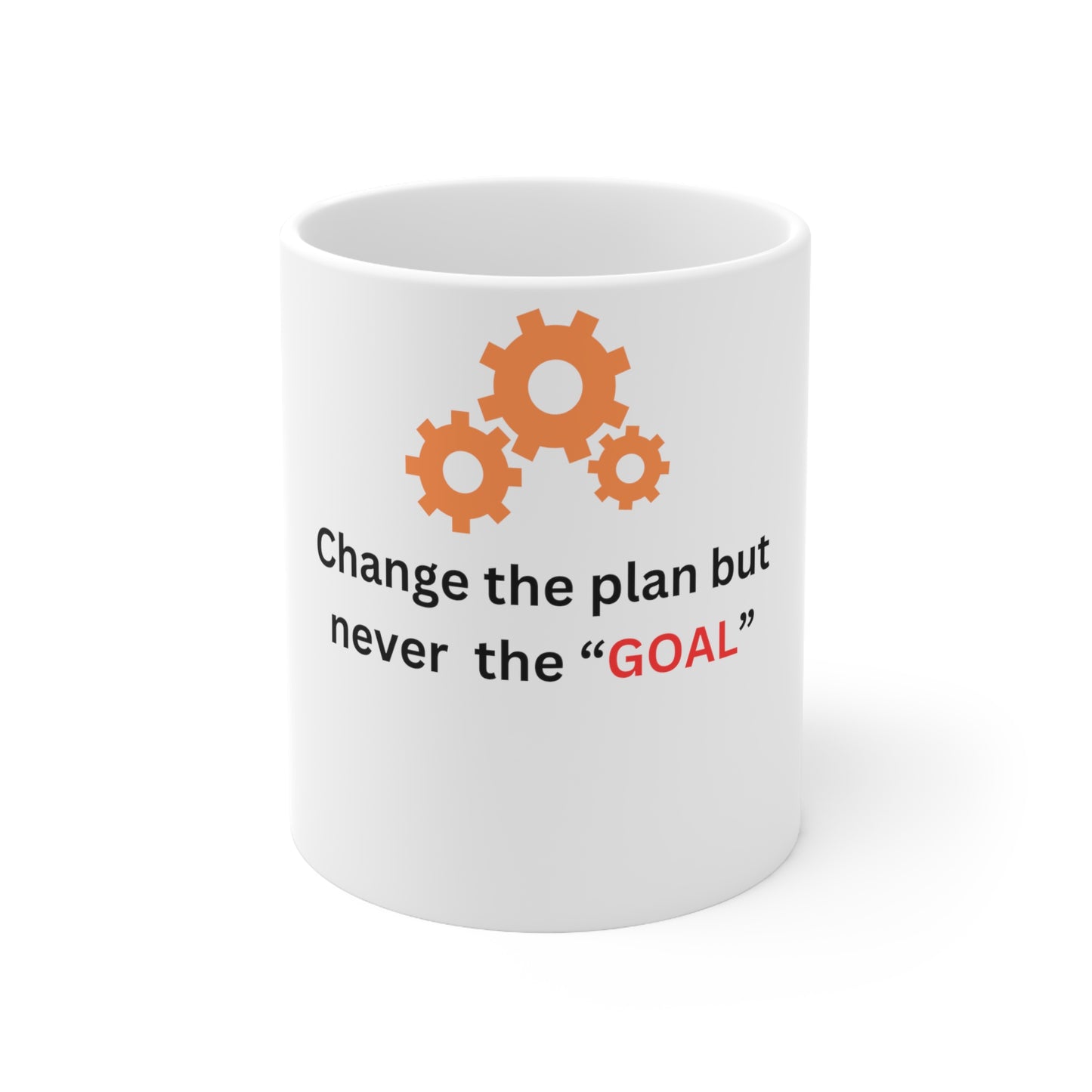 Motivational Quote: "Change the plan, but never the goal - Coffee Mug